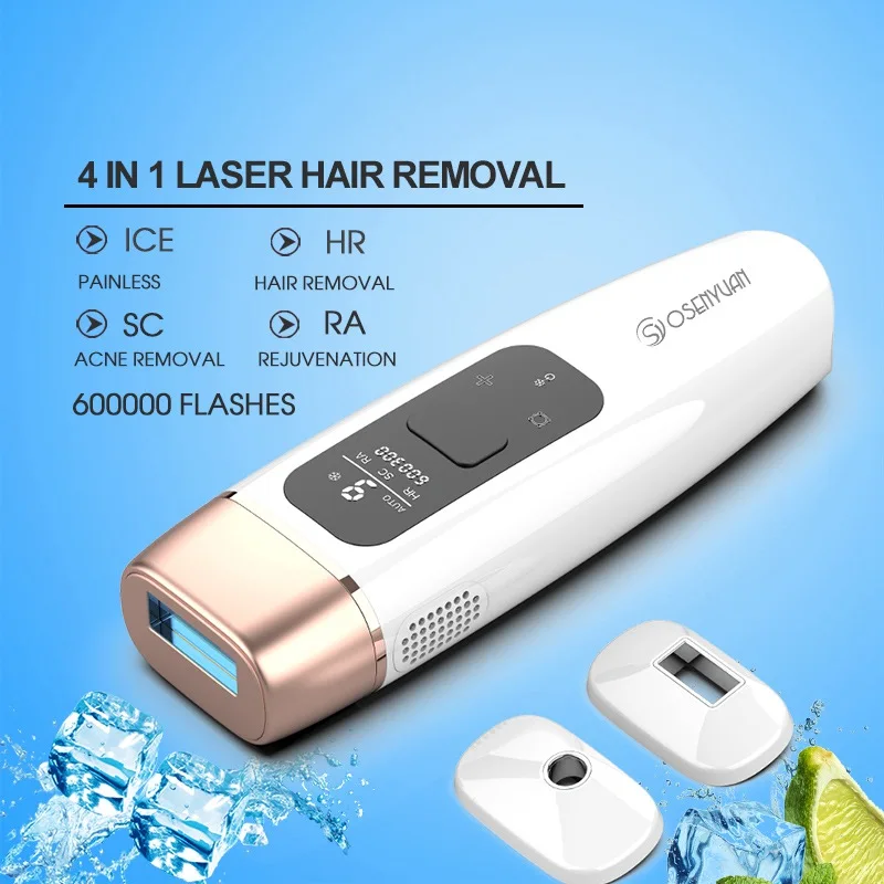 2021 NEW Osenyuan Ice cool IPL Epilator Permanent Laser Hair Removal LCD Display Depilador a Laser Bikini Trimmer Photoepilator