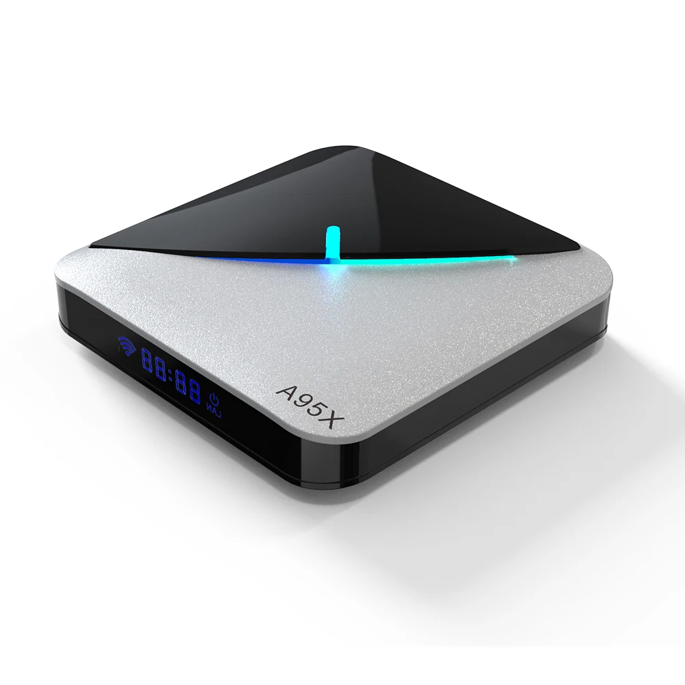 VHXSIN 20 шт./лот A95X F3 AIR Android 9 0 RGB Light Smart TV Box Amlogic S905X3 USB3.0 1080P H.265 8K 60fps Netflix