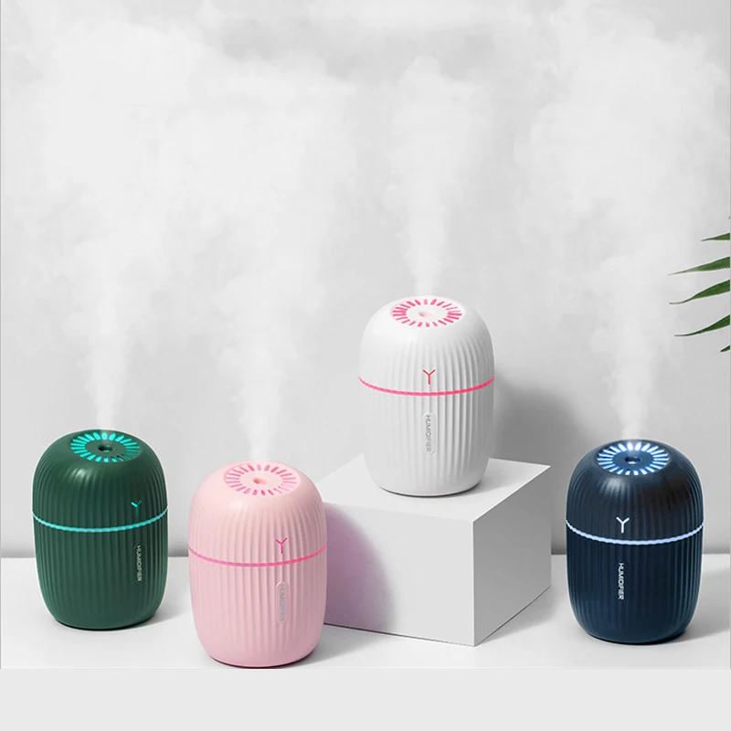 

New Ultrasonic Air Humidifier Moisturizing Spray Student Dormitory Car Humidification Aromatherap with LED Night Light For Home