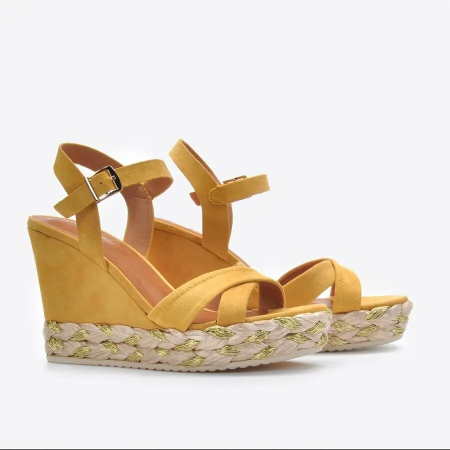 

Women Sandals Mink Shoes Women Yellow Sandals Vzn20-102Y