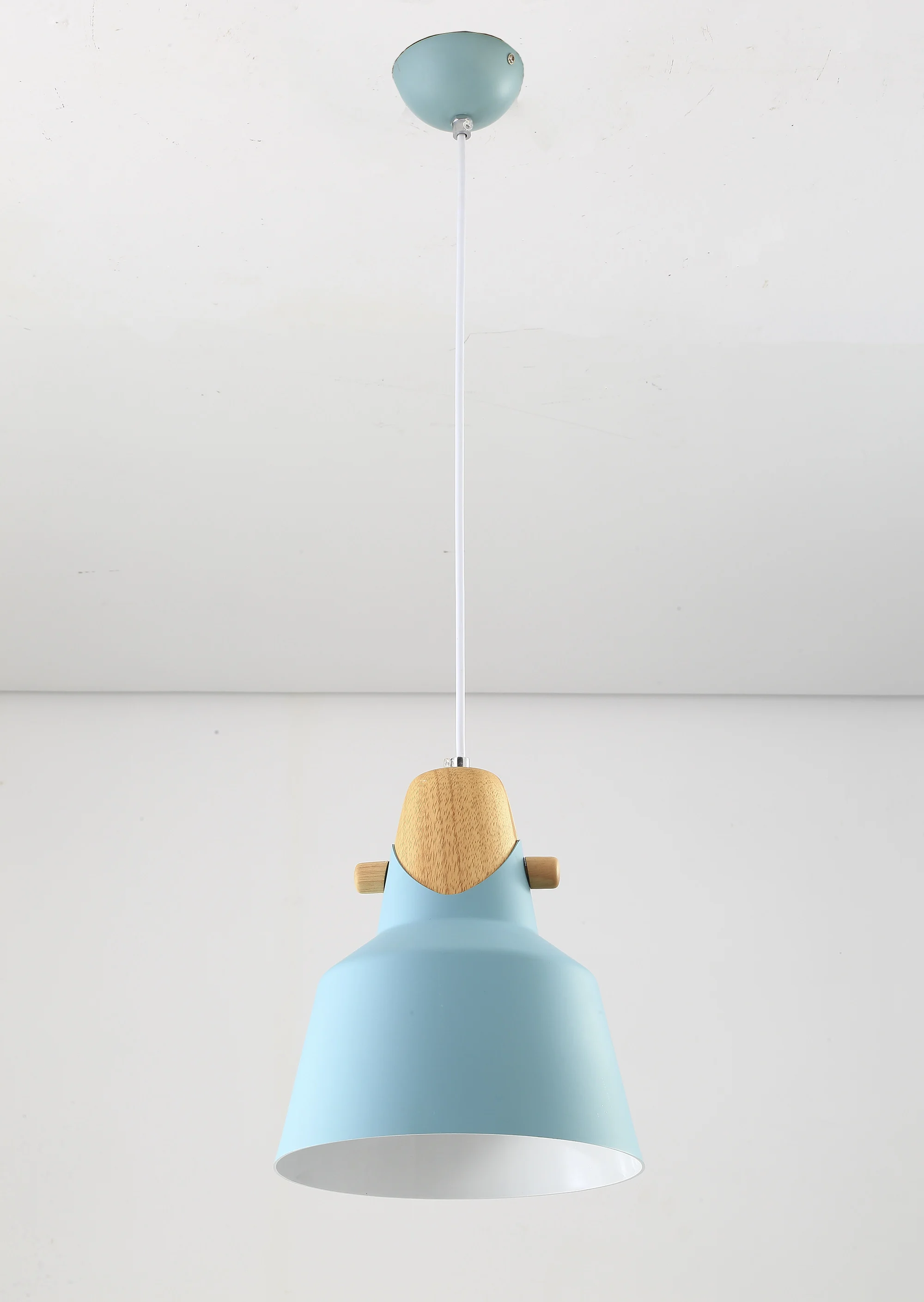 Металлическая Потолочная люстра цвета синего океана Подвесная лампа в Корейском