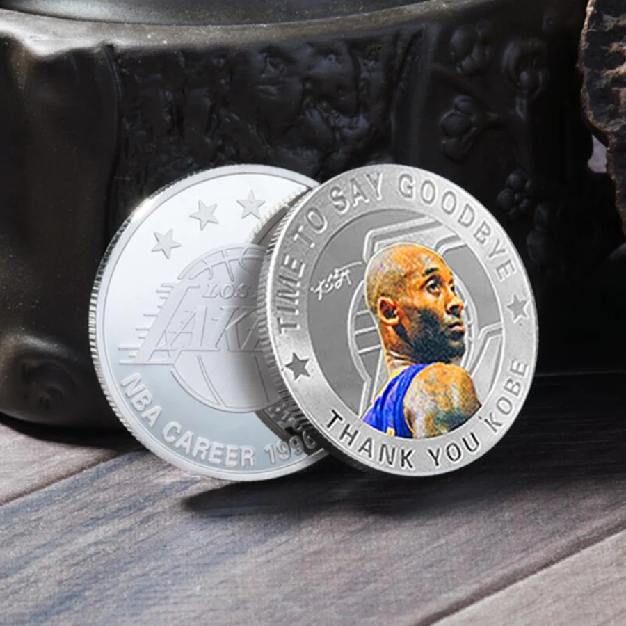 Lakers звезда Коби Брайант памятные монеты подарок медальон коллекция баскетболист