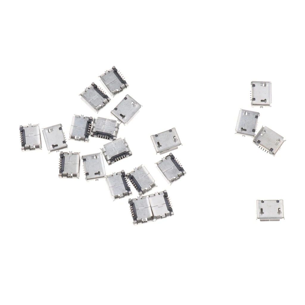 

20 шт. PCB SMD Micro USB Type B гнездо для припоя 5 контактов ремонт
