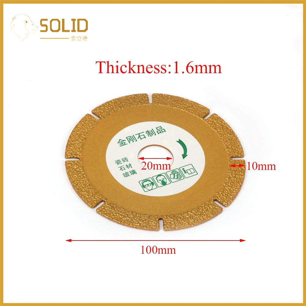 4 inch Diamond Coated Grinding Disc For Cutting Glass Ceramic Rotary Abrasive Tools Gold | Инструменты