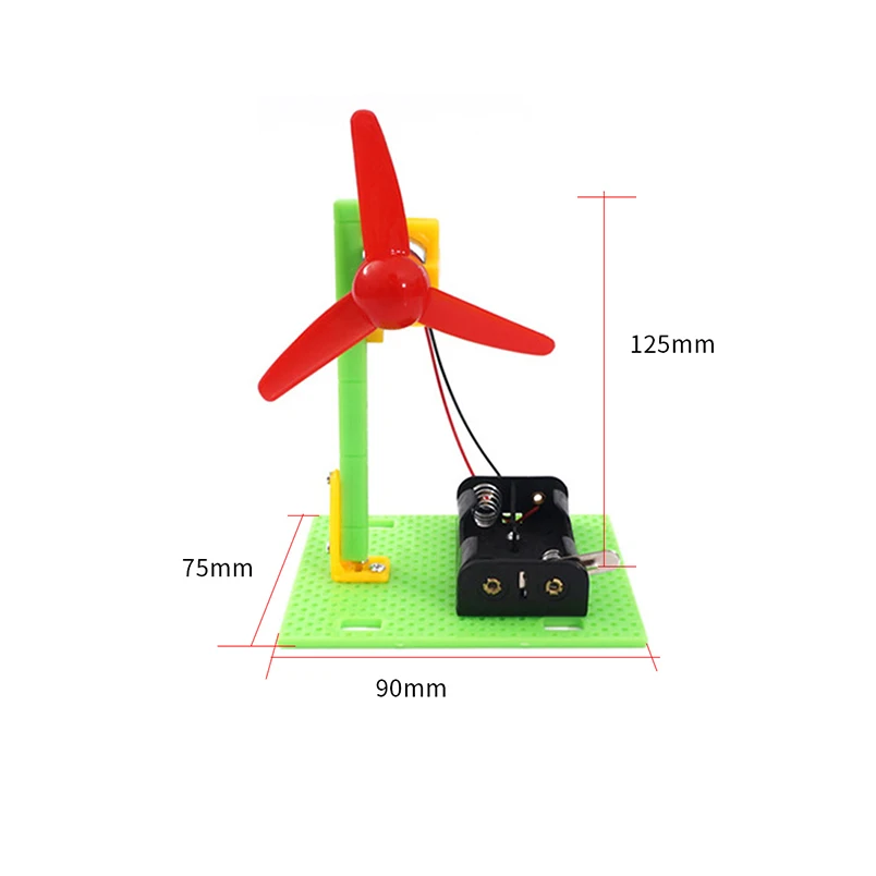 

Детские научные игрушки, миниатюрный электрический вентилятор с 3 лопастями для учеников начальной школы, обучающие игрушки для физики, вет...