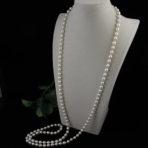 

Top Quality Real Pearl Necklace White Natural Freshwater Pearl 3MM Gold Beads Mixes Fashion Jewelry Wedding Girl Women Gift