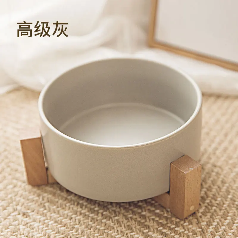 Здоровая подставка для кошек керамическая поднимающаяся креативная Деревянная