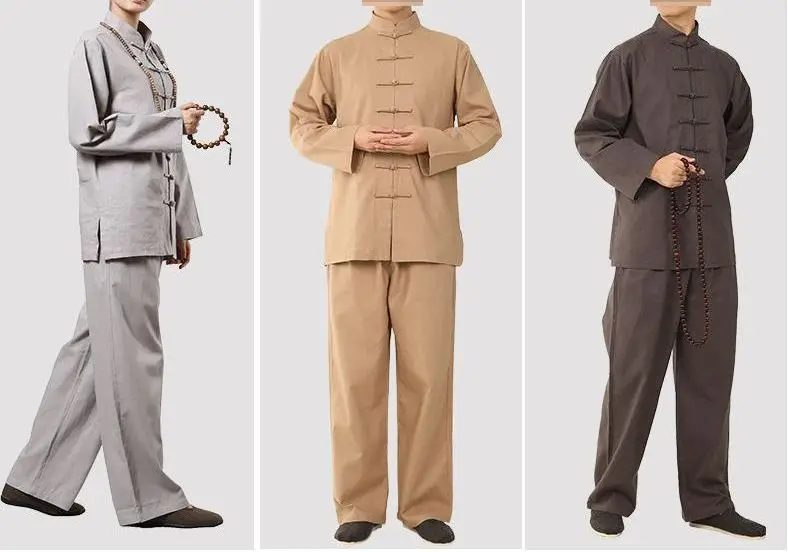 Унисекс осенне Весенняя плотная льняная и хлопковая форма для медитации zen Lay