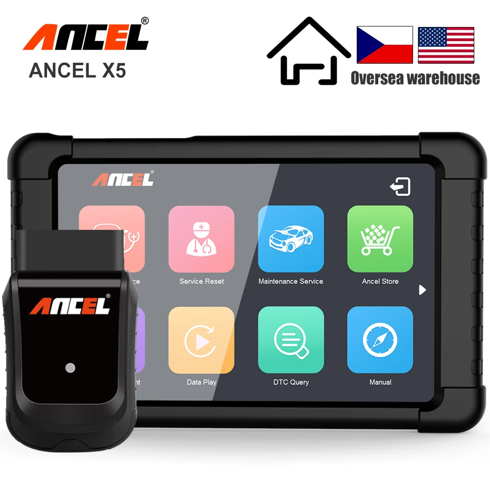 ANCEL X5 OBD2 автомобильный диагностический инструмент полная система Автомобильный сканер ABS SRS масло EPB DPF wifi OBD2 Диагностика автомобиля обновление бесплатно