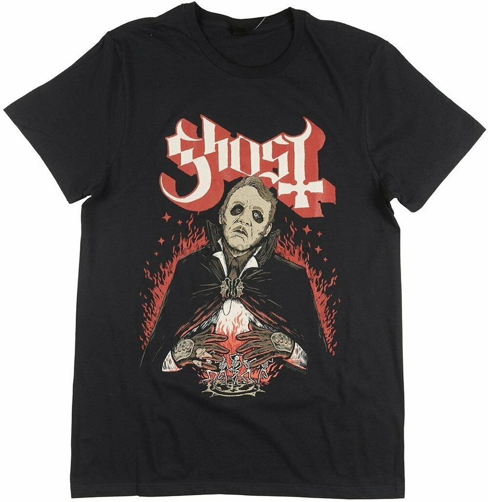 Ghost Cardinal Copia Футболка мужская черный металл музыкальный альбом тройник Горячая