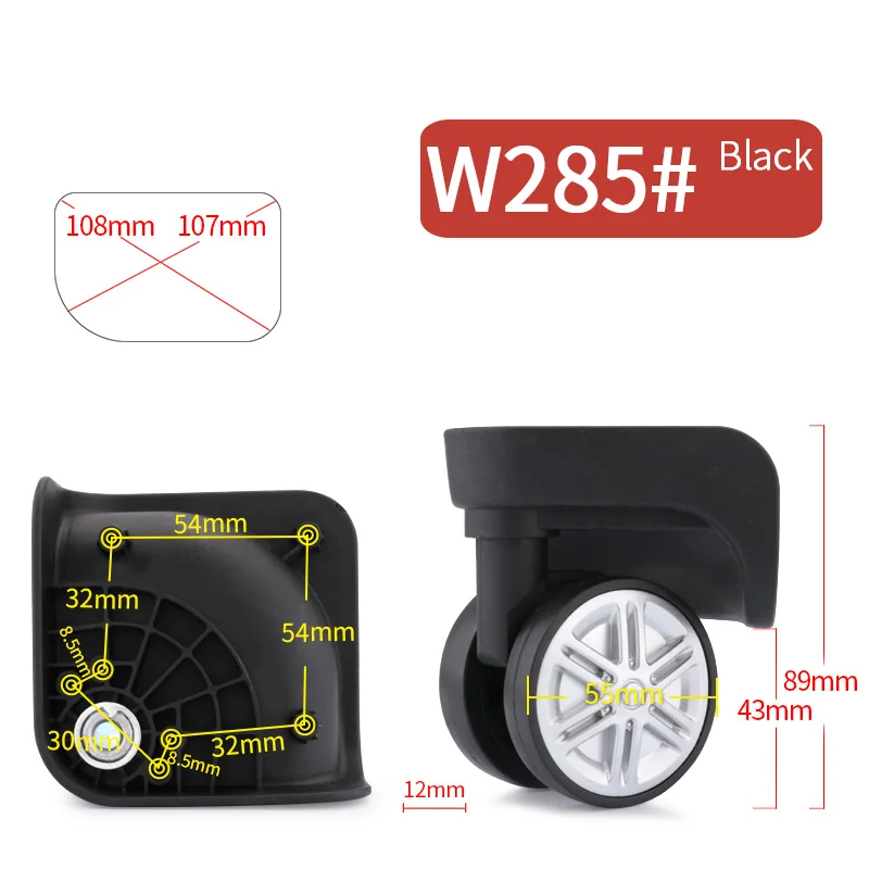 Luggage Wheels  suitcases Repair Hand Spinner Casters Wheeled accessories Replacement  accessories new colored universal casters