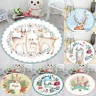 Ковер 6080100120 см, противоскользящий ковер с мультяшным оленем, Кроликом, зоопарком, для гостиной, спальни