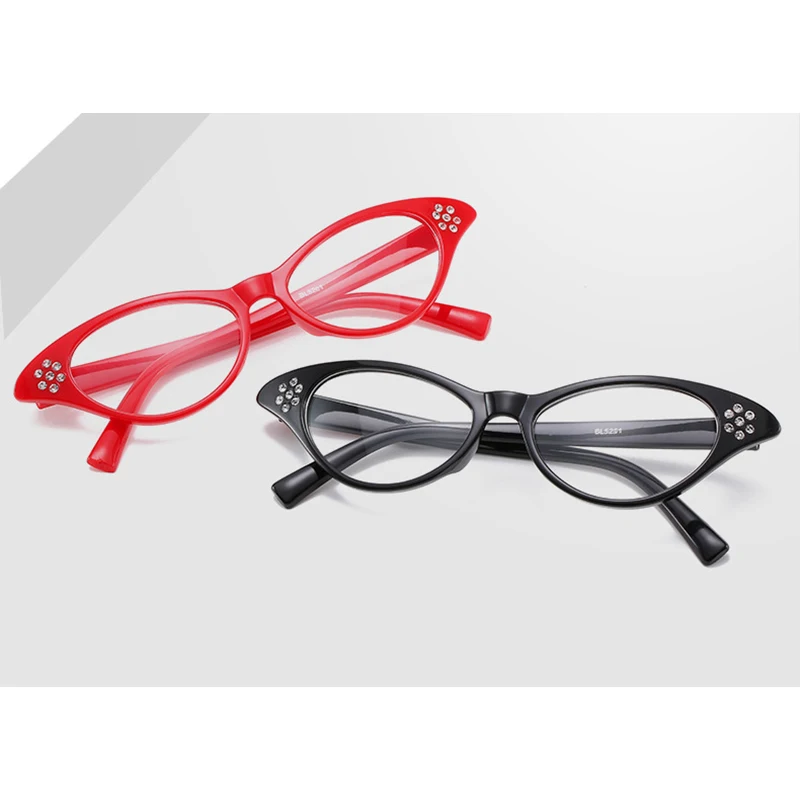 Женские очки кошачий глаз для близорукости модные в стиле ретро с цветами сливы и