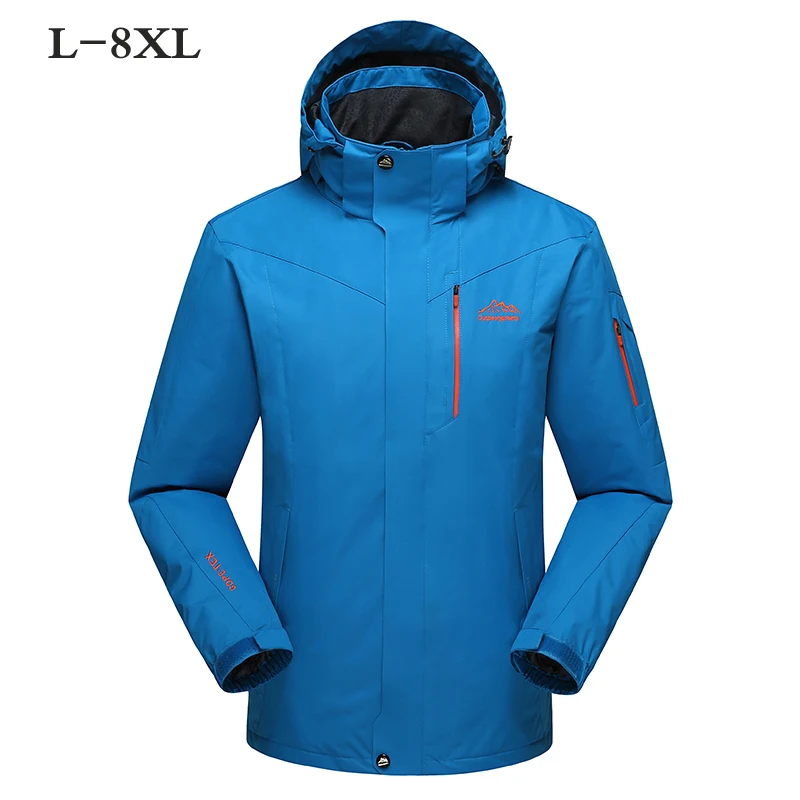 

Male Jacket Spring Autumn Quality Brand Waterproof Windproof Jacket Coat Tourism Mountain Jacket Men Size 6XL 7XL 8XL