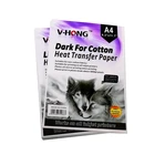 V-HONG светильник характеристики цветного защитного покрытия из чистого хлопка 100% футболка бумага, 20 листов, 8,26x11,7 темно текстиль бумага передачи тепла