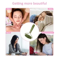 high quality facial massage prickly jade beauty applicator roller anti wrinkle cellulite face slimming body relax beauty tool
