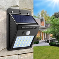 4w 20 chips solar lamp wall ip65 led light sensor automatically camp night garden road light waterproof outdoor bulb motion lamp