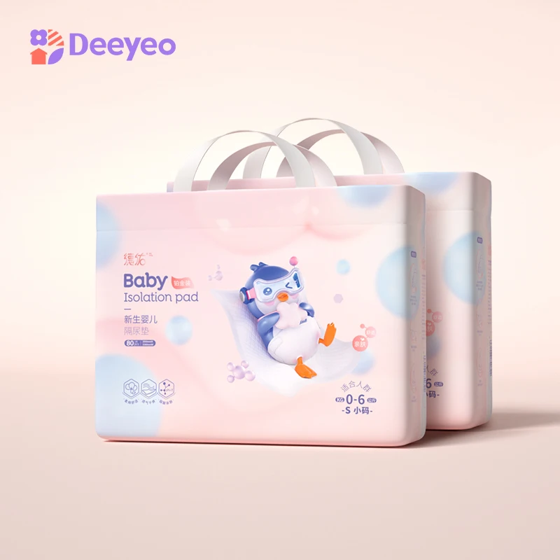 

Deyo Baby Urine Pads Newborn Infant Disposable Waterproof No Side Leakage Portable Diaper Changing Crawling Mat 2 Packs