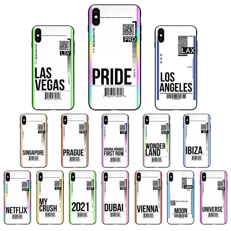 Чехол для Телефона fly билетов роскошный уникальный дизайн iPhone SE2 11 Pro XS MAX XR 8 7 6 Plus 5