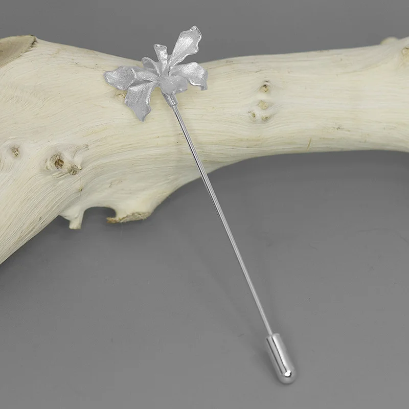 Женская Винтажная брошь-цветок из серебра 925 пробы | Украшения и аксессуары