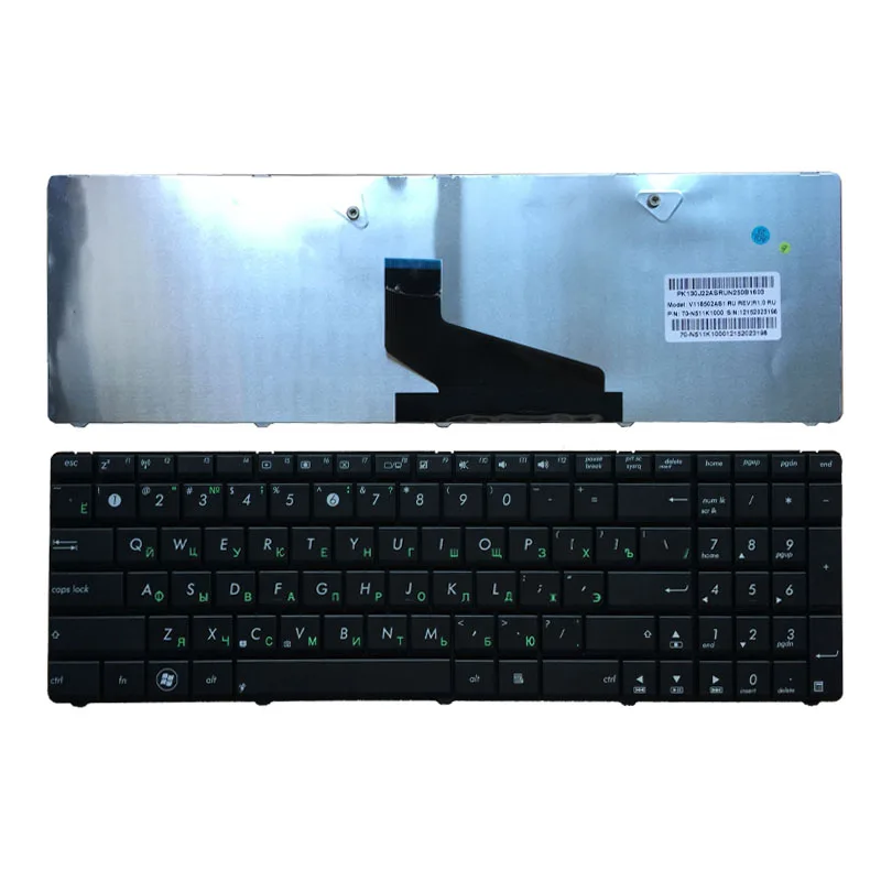 Русская/английская клавиатура для ноутбука ASUS K53U K53Z K53B K53BR K53T K53TA K53TK K53BY X53 X53B X53C X53T