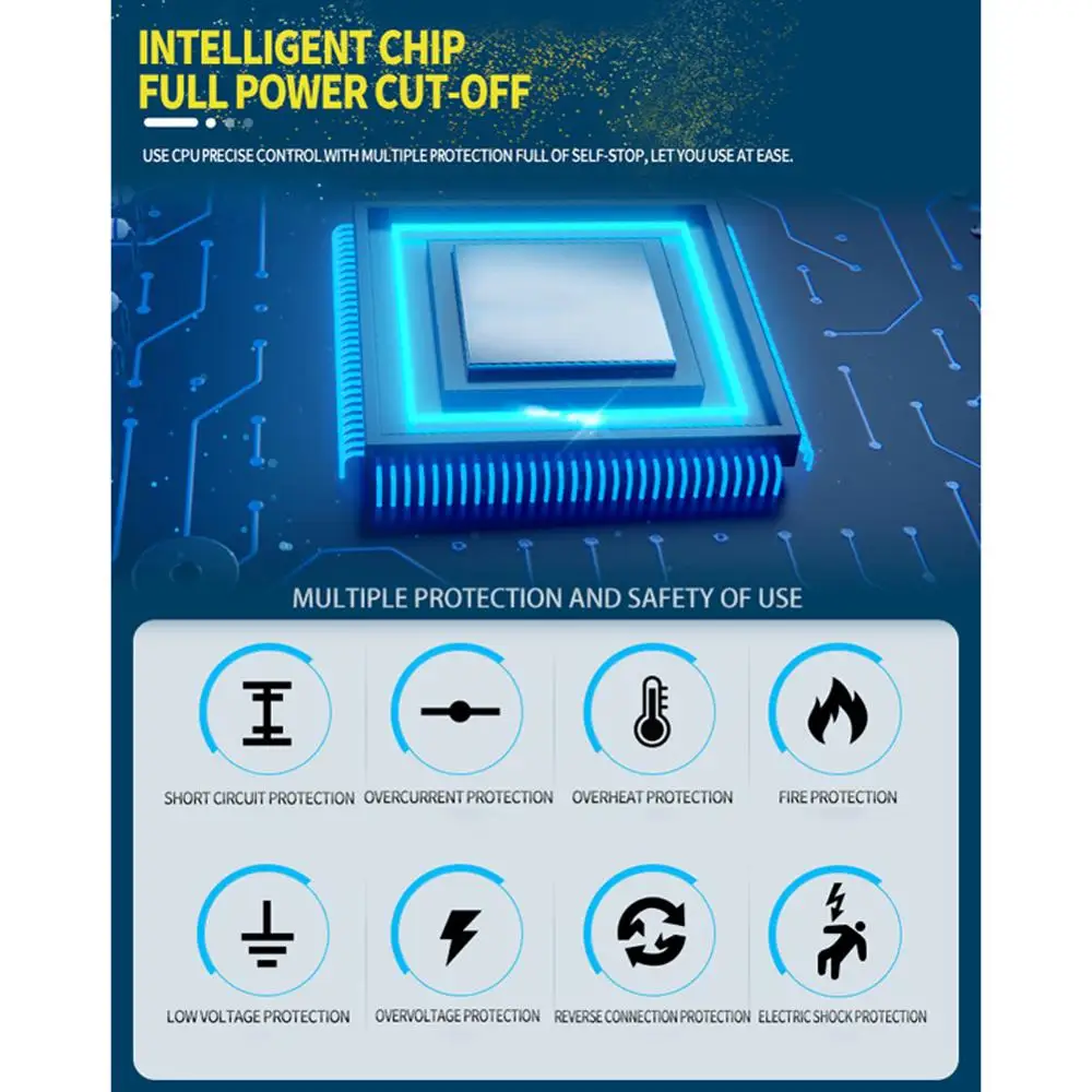 Автомобильное зарядное устройство с ЖК дисплеем 12 В 8 А/24 4 а|Пусковое устройство| |