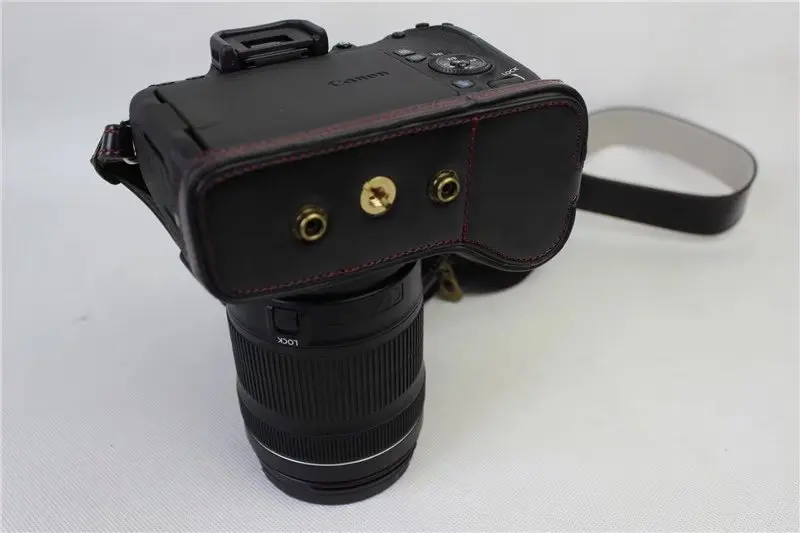 Кожаный чехол для камеры HQ с ремешком Canon Eos 77D 800D 850D Rebel T7i T8i | Электроника