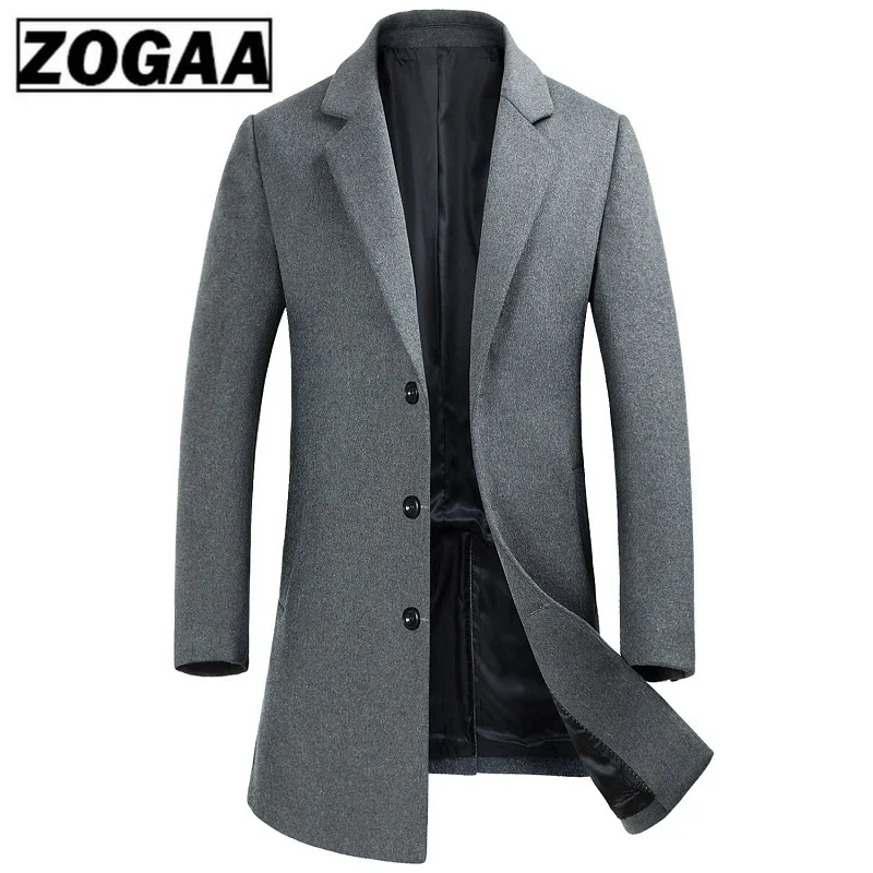 2018 Новое поступление зимний высококачественный шерстяной мужской однобортный