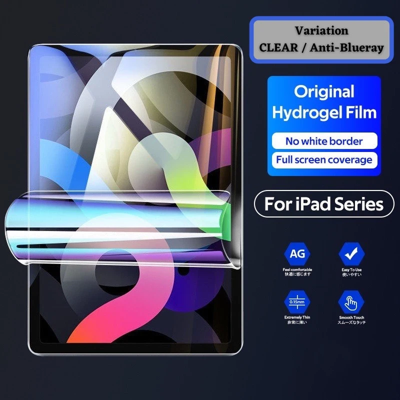 Гидрогелевая мягкая пленка для IPad Pro 11 2021 10 2 12 9 7 защита экрана от отпечатков