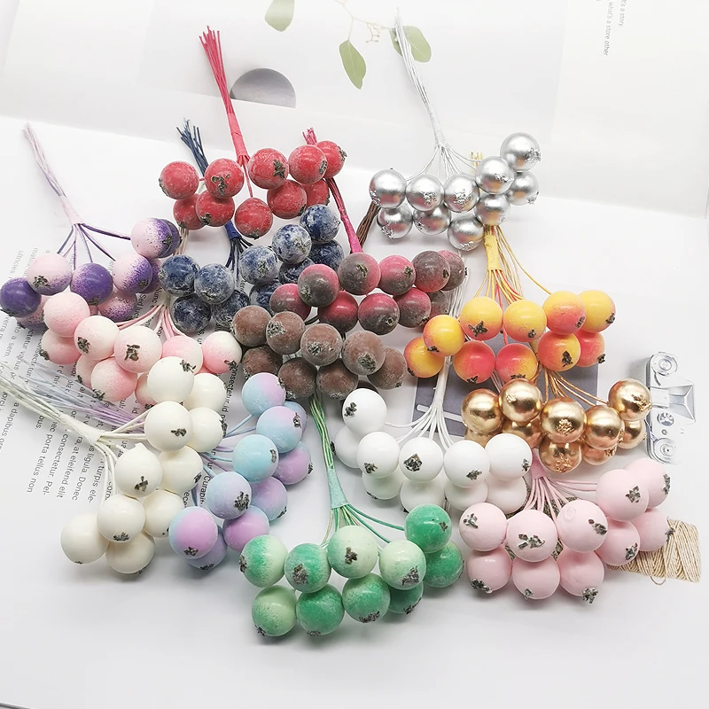 Искусственные гранатовые фрукты ягоды сделай сам гирлянда свадебное украшение