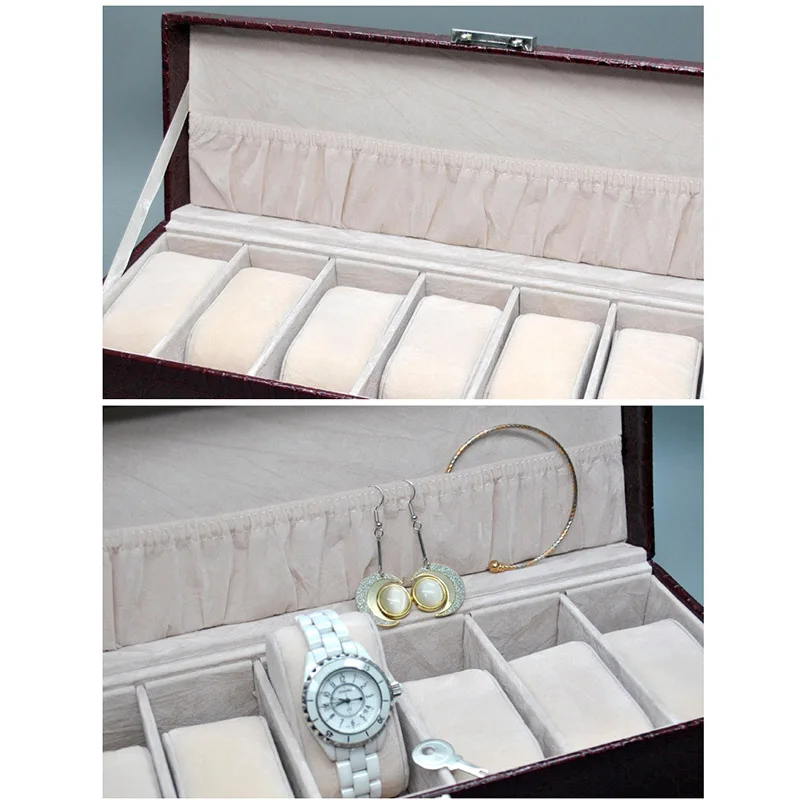 Горячая Кожа Часы Коробка Чехол серпантин Пряжка Кашемир для мужчин наручные