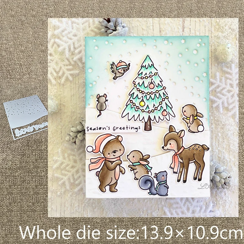 Новый дизайн металлические Вырубные штампы снежинка рампа рамка украшение