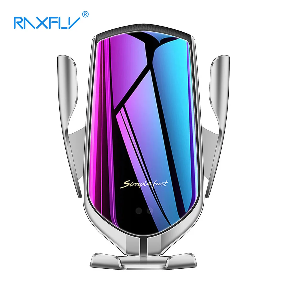 RAXFLY Qi с автоматическим зажимом 10 Вт Беспроводной Зарядное устройство