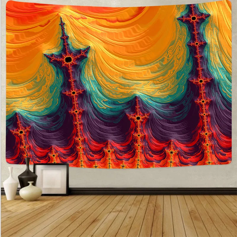 

trippy tapestry wall cloth polyester wall fabric psychedelic wall tapestry room decor hanging tapestry