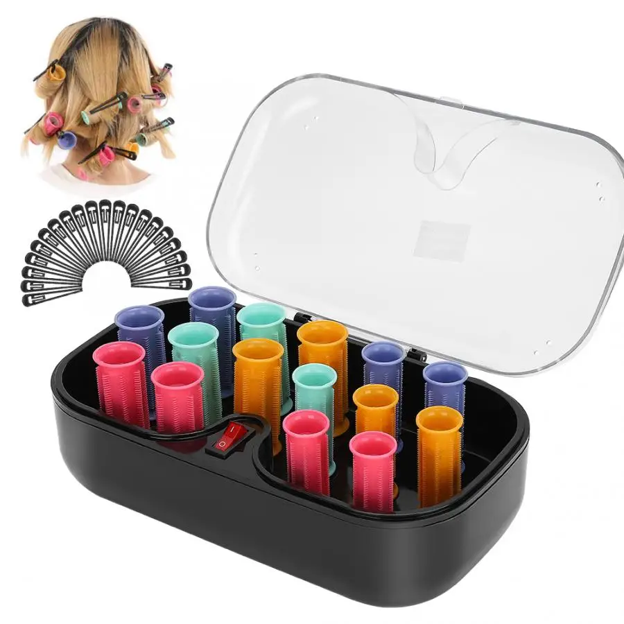 15 шт. Электрический ролик с подогревом керамический рулон для завивки волос