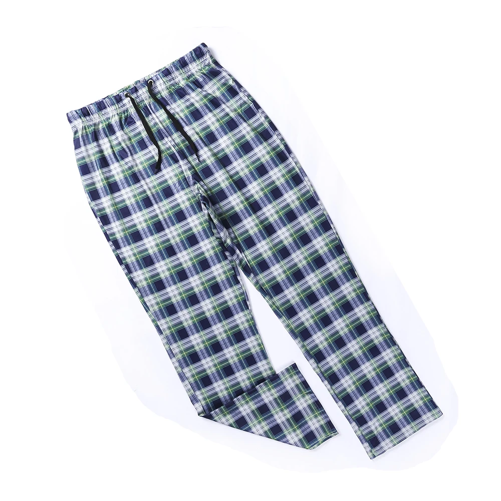 Size M-2XL Casual Loose Pants Trousers Men's Loose Sleep Bottoms Plaid Flannel Lounge/Pajama Pants plus size pajama pants