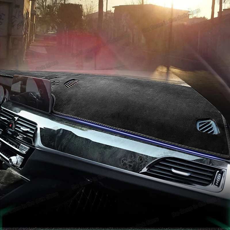 Lsrtw2017 замша полиэстер Приборная панель автомобиля коврик для bmw 5 серии F10 F11 F07 G30 G31