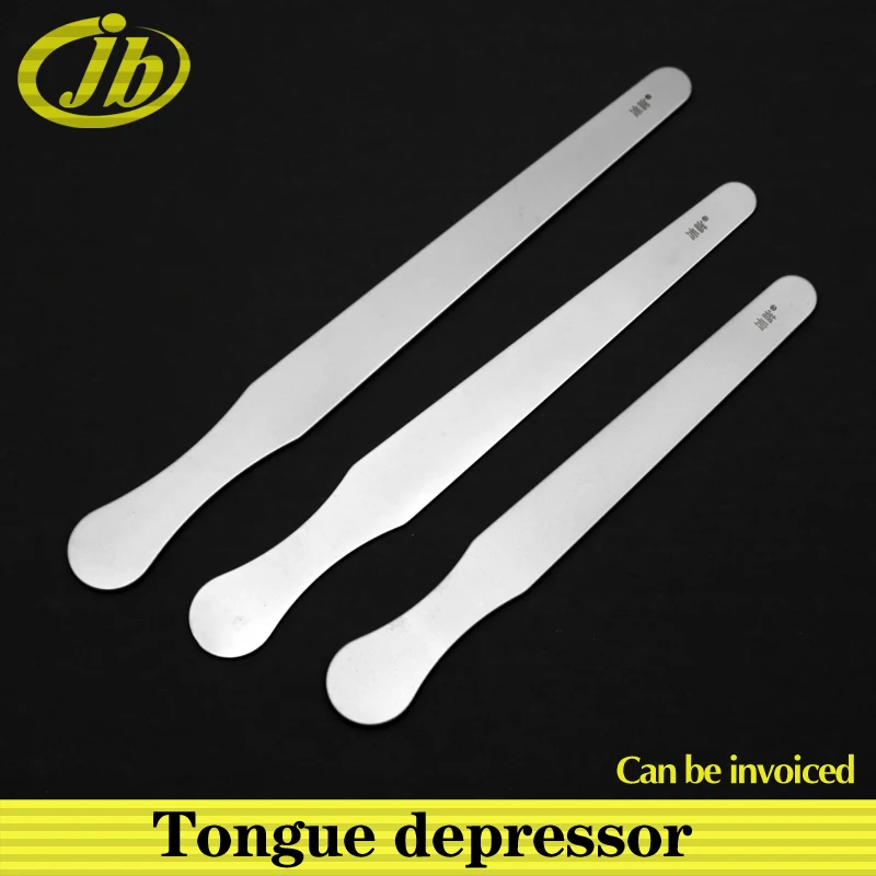 Tongue depressor stainless steel matte surgical operating instrument 14/16/18cm medical tools