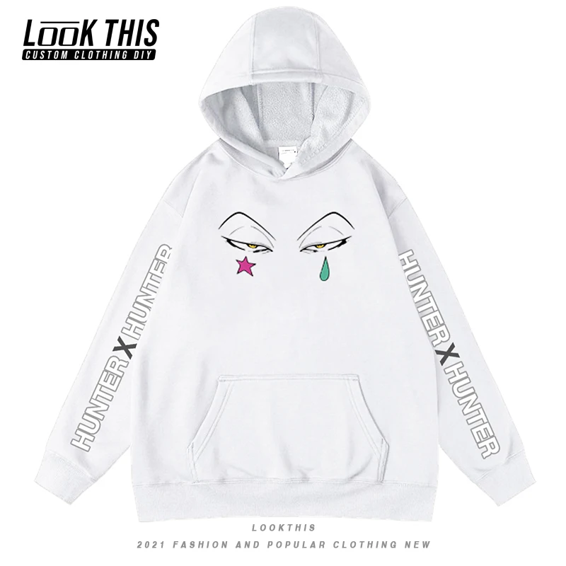 

HUNTER X HUNTER Print Children's Clothing Oversized Hoodie Hooded Hoody for Teens Boys Killua Zoldyck Japan Anime Print Tops