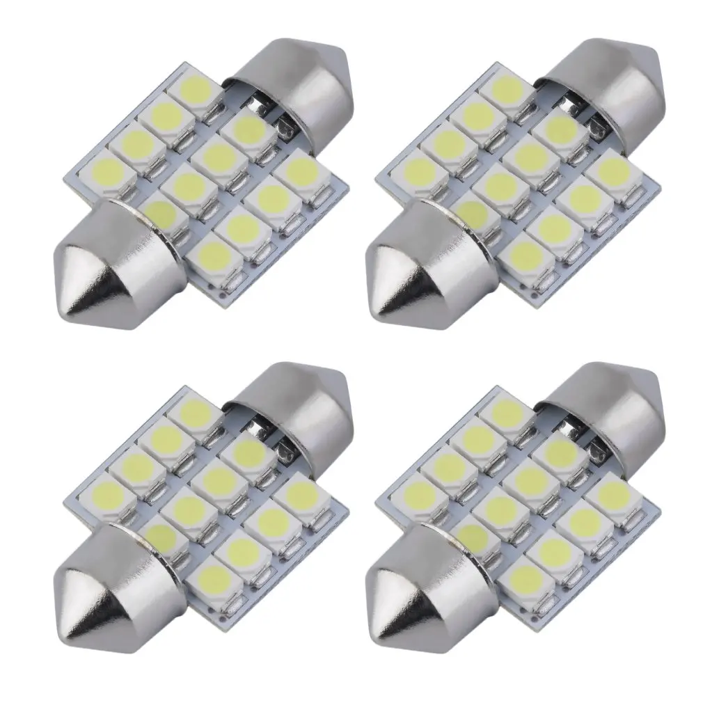 

Bright 12SMD 3528 Car Auto Map Dome Interior Lights Bulb 31mm Festoon Lamp For Car Interior License Plate