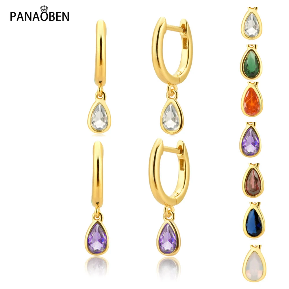 

Женские серьги-капельки из серебра 925 пробы, различных цветов