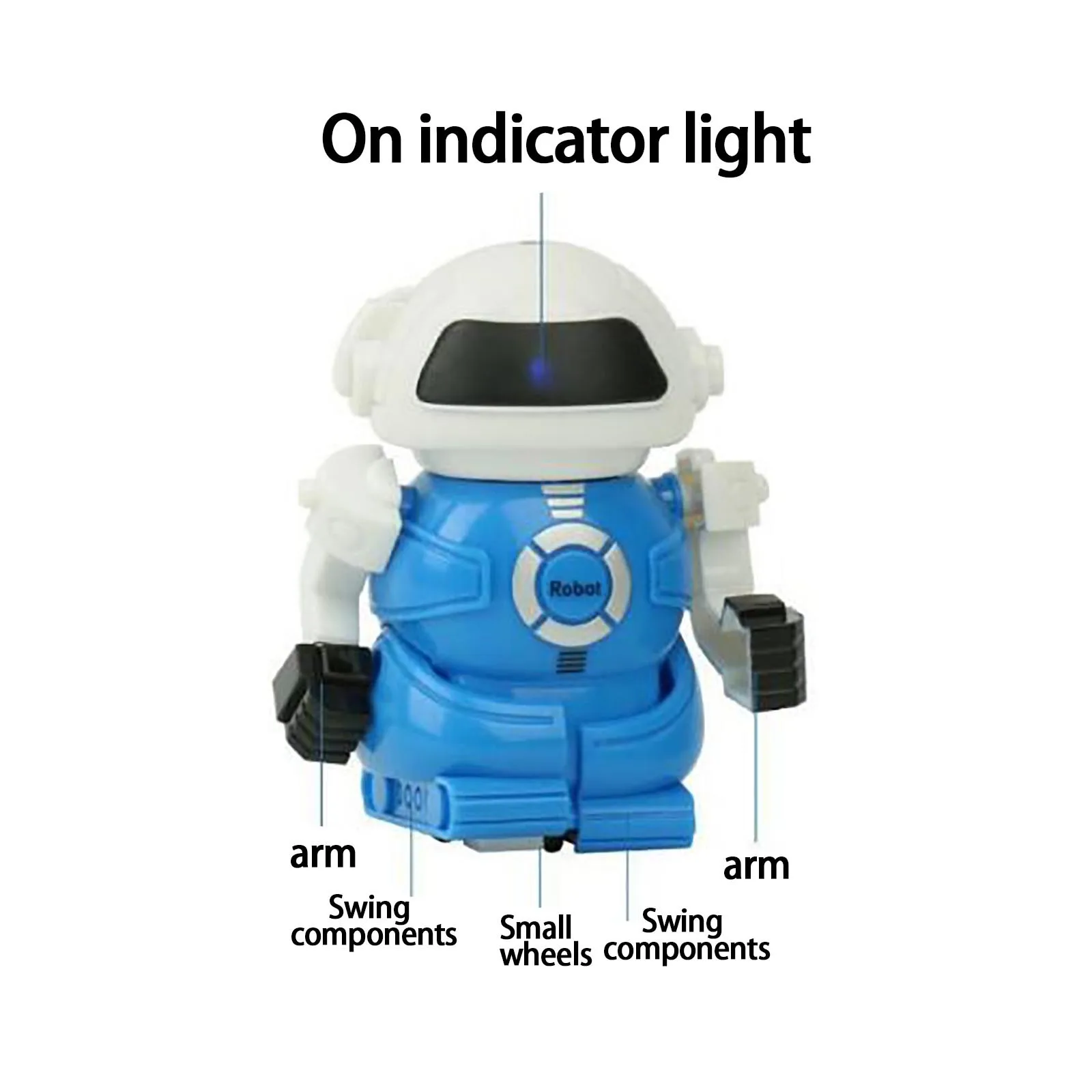 

2021 Hot Intelligent Mini Pocket Robot Walk Music Dance Light Voice Recognition Conversation Repeat Smart Kids Toy Interactive