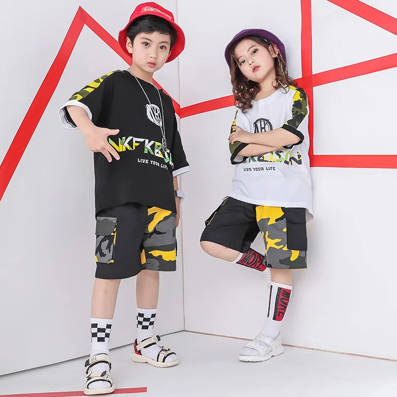 Костюм детский Камуфляжный с коротким рукавом на рост 110-180 см | Детская одежда и