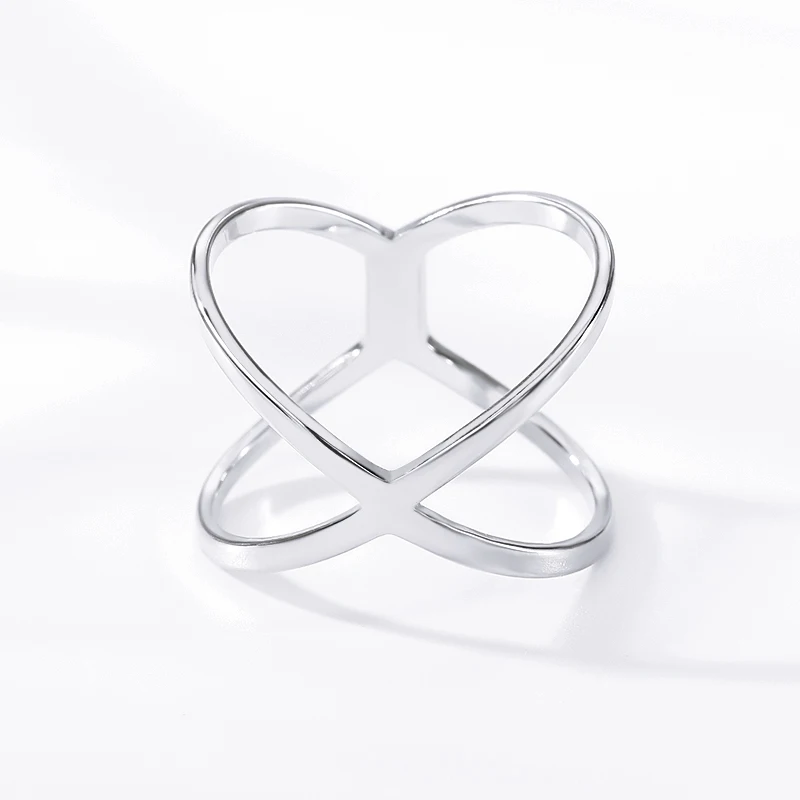 Модное кольцо на палец из нержавеющей стали с 3D отверстиями кольца крестом для