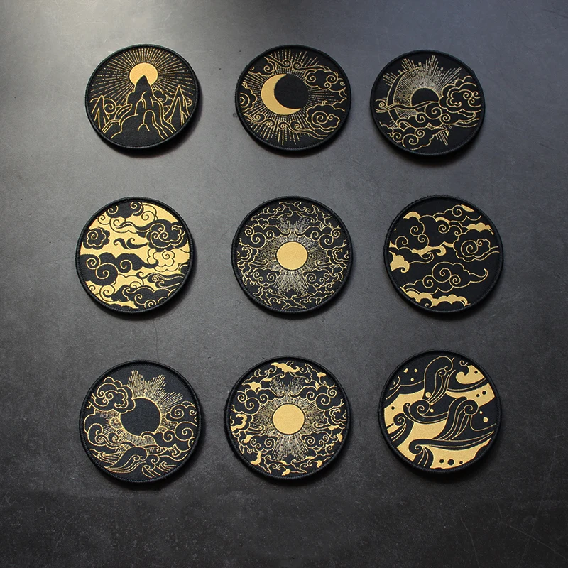 

Chinese Element Auspicious Cloud Patches Army Chapter EDC Personality Armband For Backpack Clothing Stickers DIY Decorate