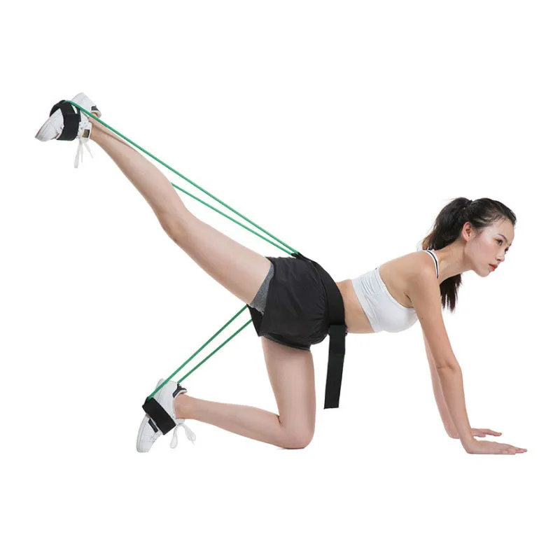 

Fitness belt bounce trainer elastic pull rope squat resistance band adjustment waist belt leg strength agility training