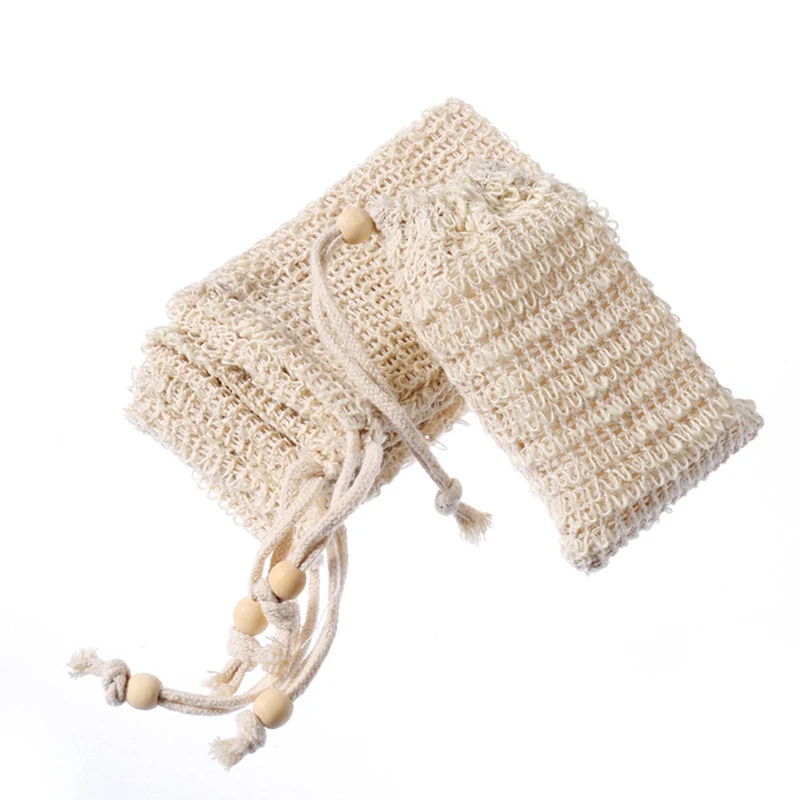 

Massage Handbag Bathing Horny Anti-Slip Sleeve Natural Cotton And Linen Soap Bath Products Bathed And Foamed Net Soap Bag Set
