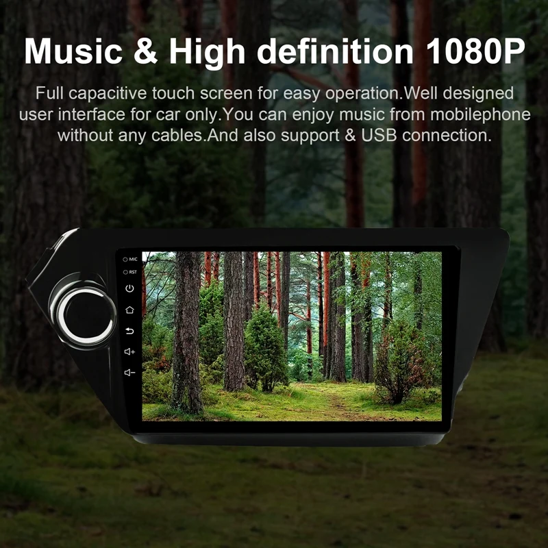 Автомагнитола 9 дюймов Android 10 1 стерео GPS-навигация Bluetooth USB-плеер 2 ГБ DDR3 + 16 для Kia K2