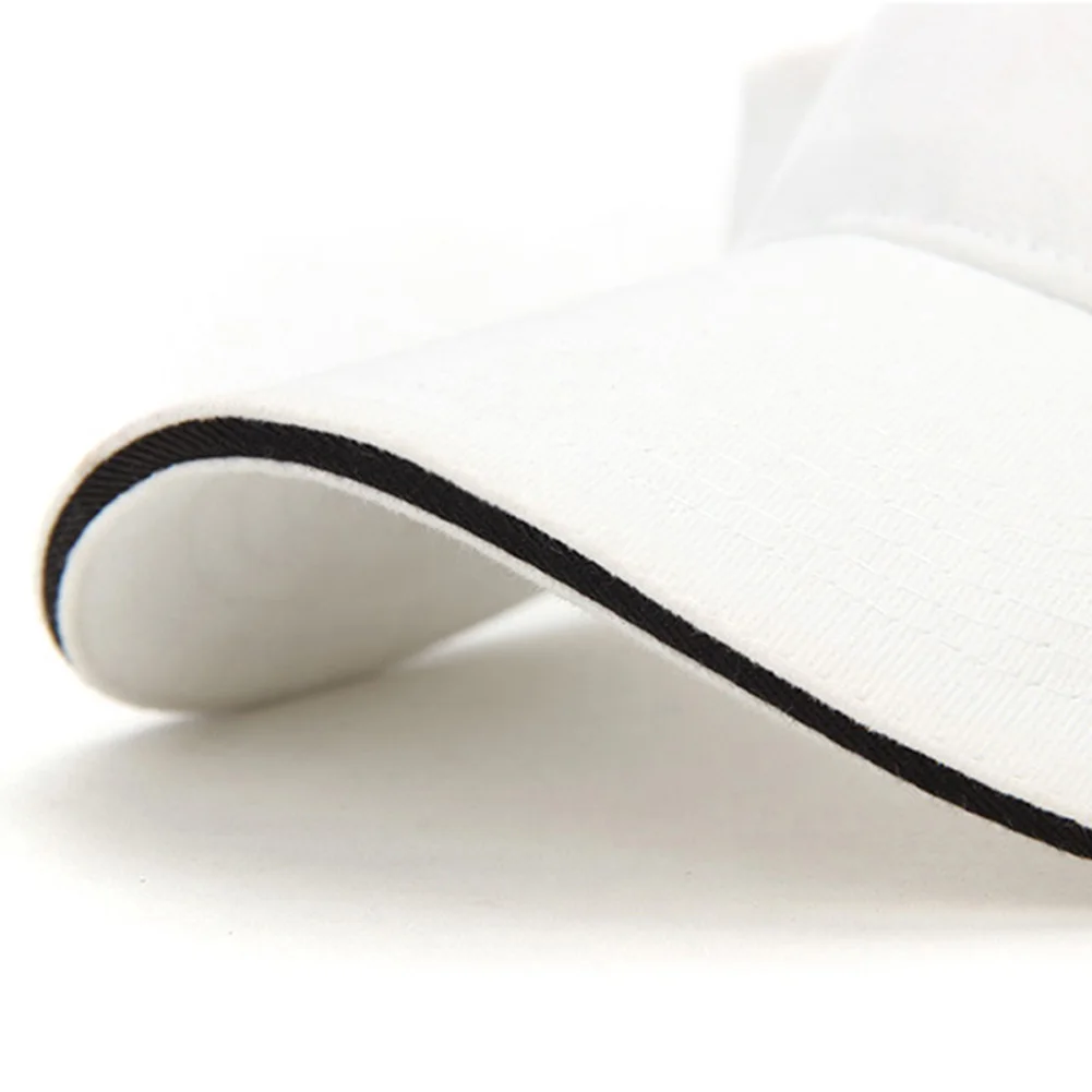 

Men Women Sunscreen Cap Casual Tennis Golf Running Adjustable Sports Solid Fashion Summer Visor Cap Training Party Outdoor Adult