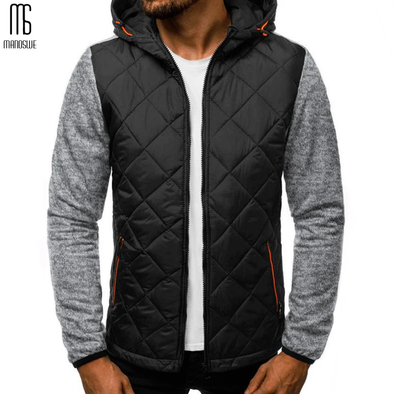 Мужская повседневная куртка на молнии Manoswe плотная теплая хлопковая приталенная